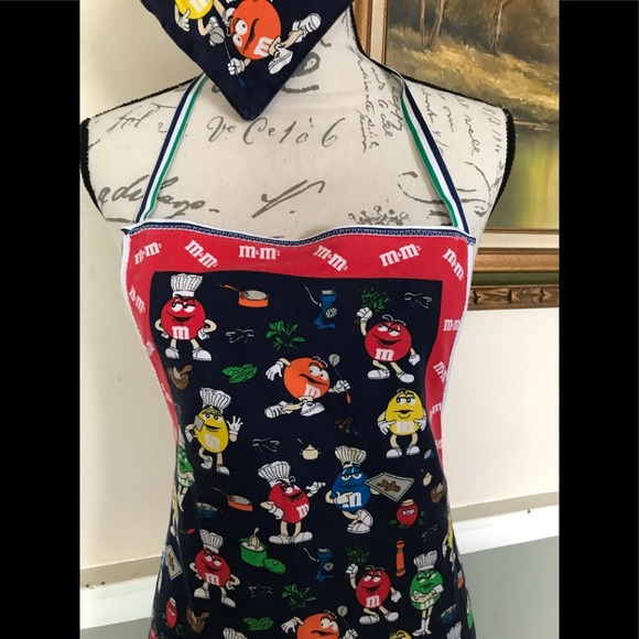 Rare Vintage M&M’s Apron& Matching Magnetic Holder🔴FINAL SALE - Picture 3 of 12